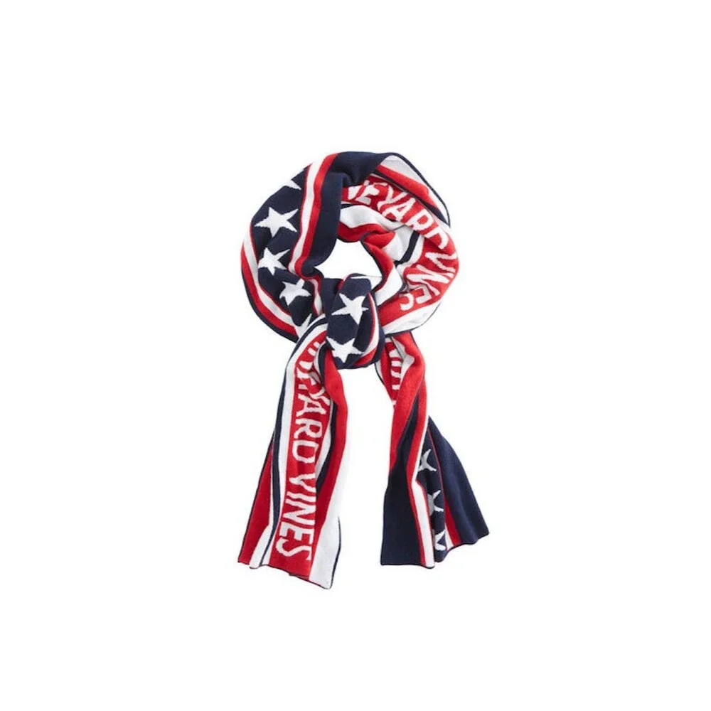 Vineyard Vines Red White & Blue Scarf